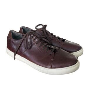 Florsheim Leather Mens Sneaker Shoe Size 9 M Brown